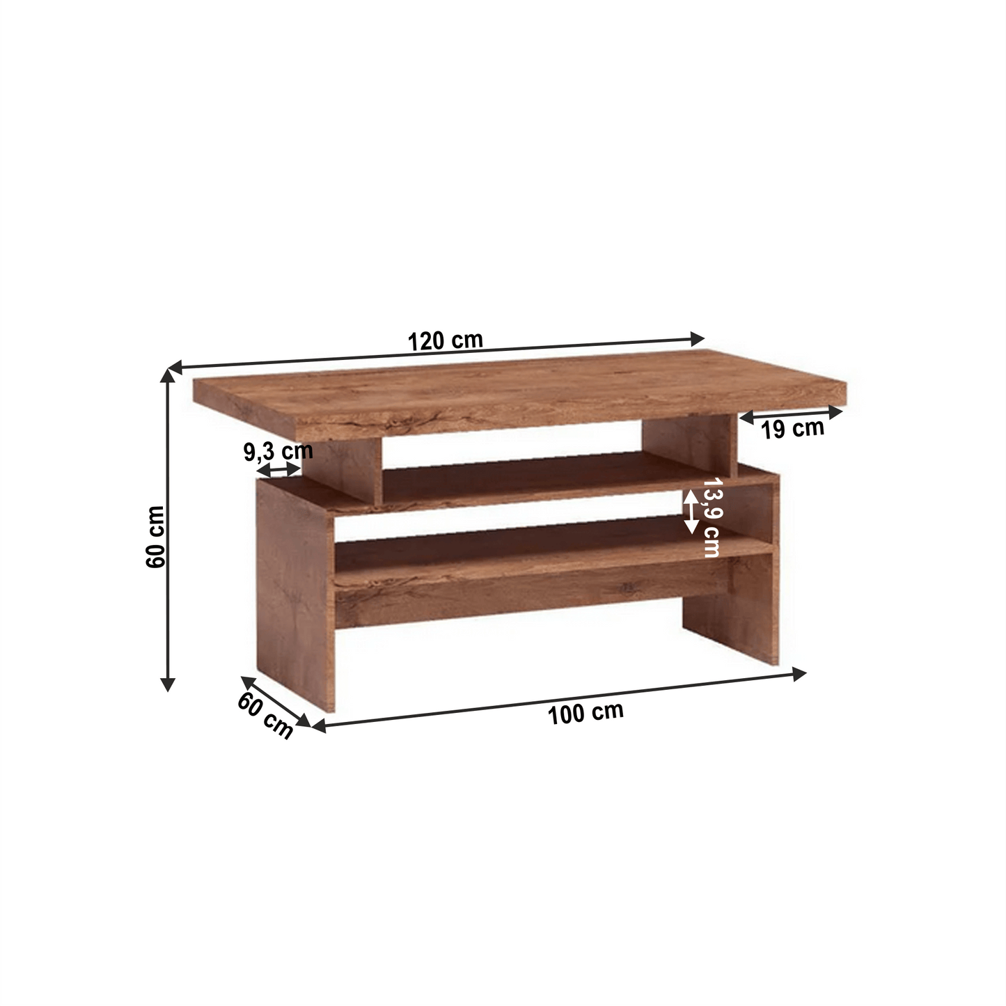 Măsuţă cafea, frasin deschis, INFINITY I-13