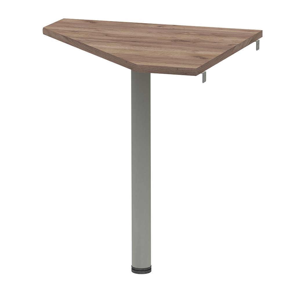 Măsuţă de colţ, kraft dunkel/metal, JOHAN 2 NEW 06