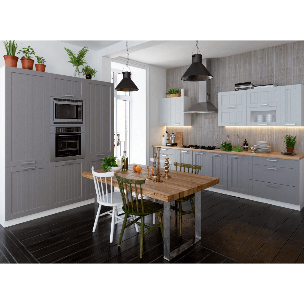 Dulap pentru produse alimentare, gri deschis/alb, JULIA TYP 80