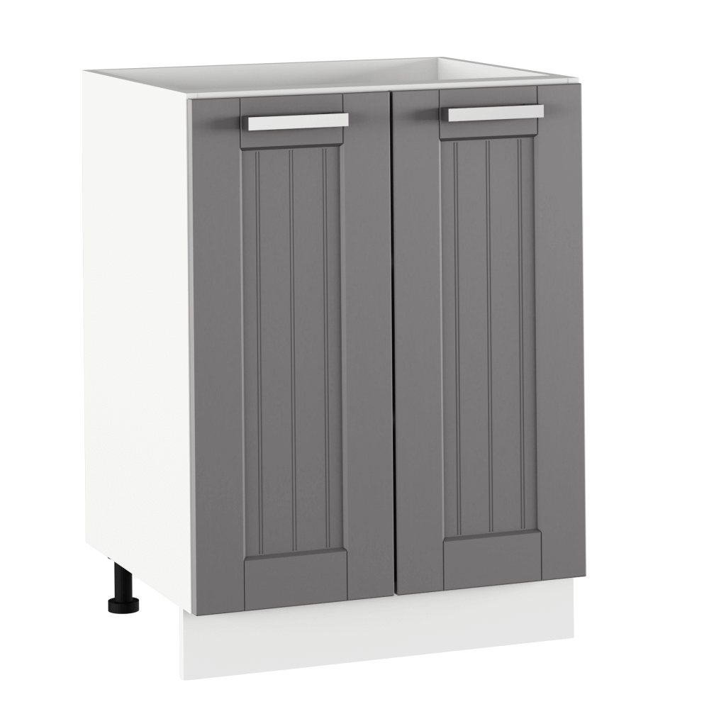 Dulap inferior, gri închis/alb, JULIA TYP 56