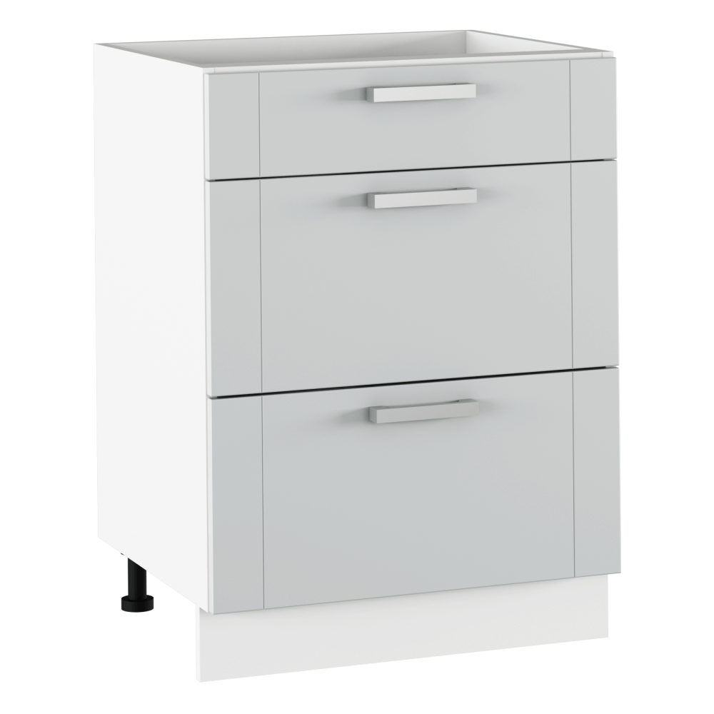 Dulap inferior, gri deschis/alb, JULIA TYP 57