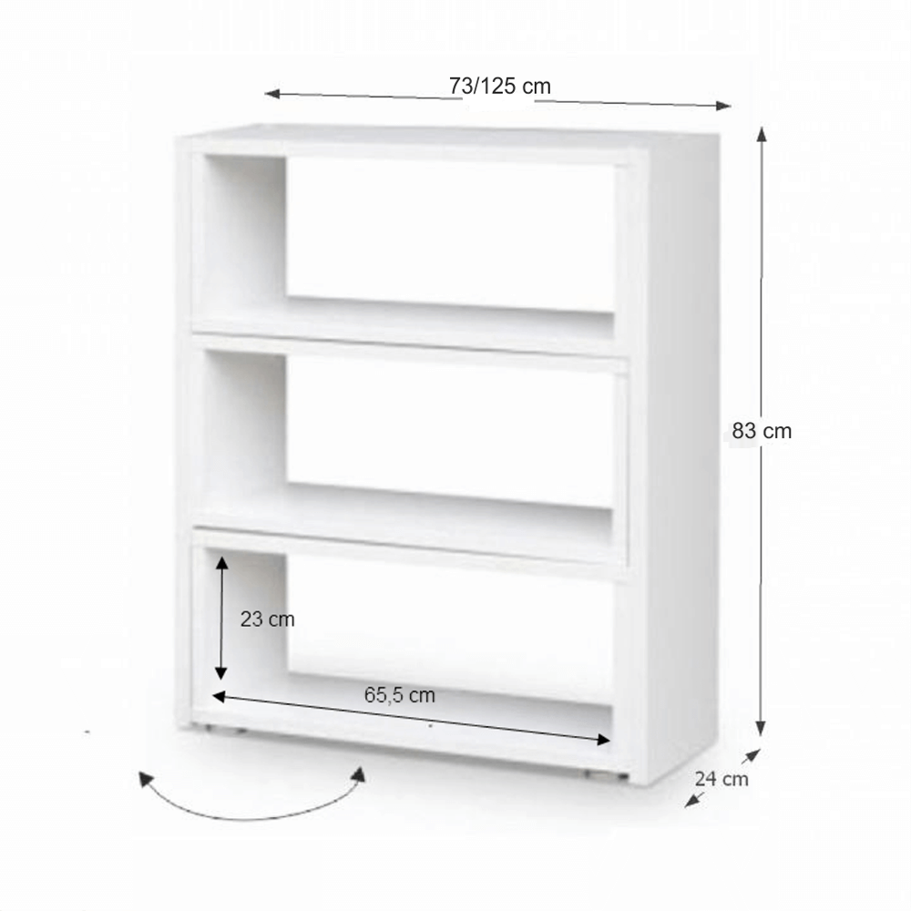 Etajeră, albă, KLOE III