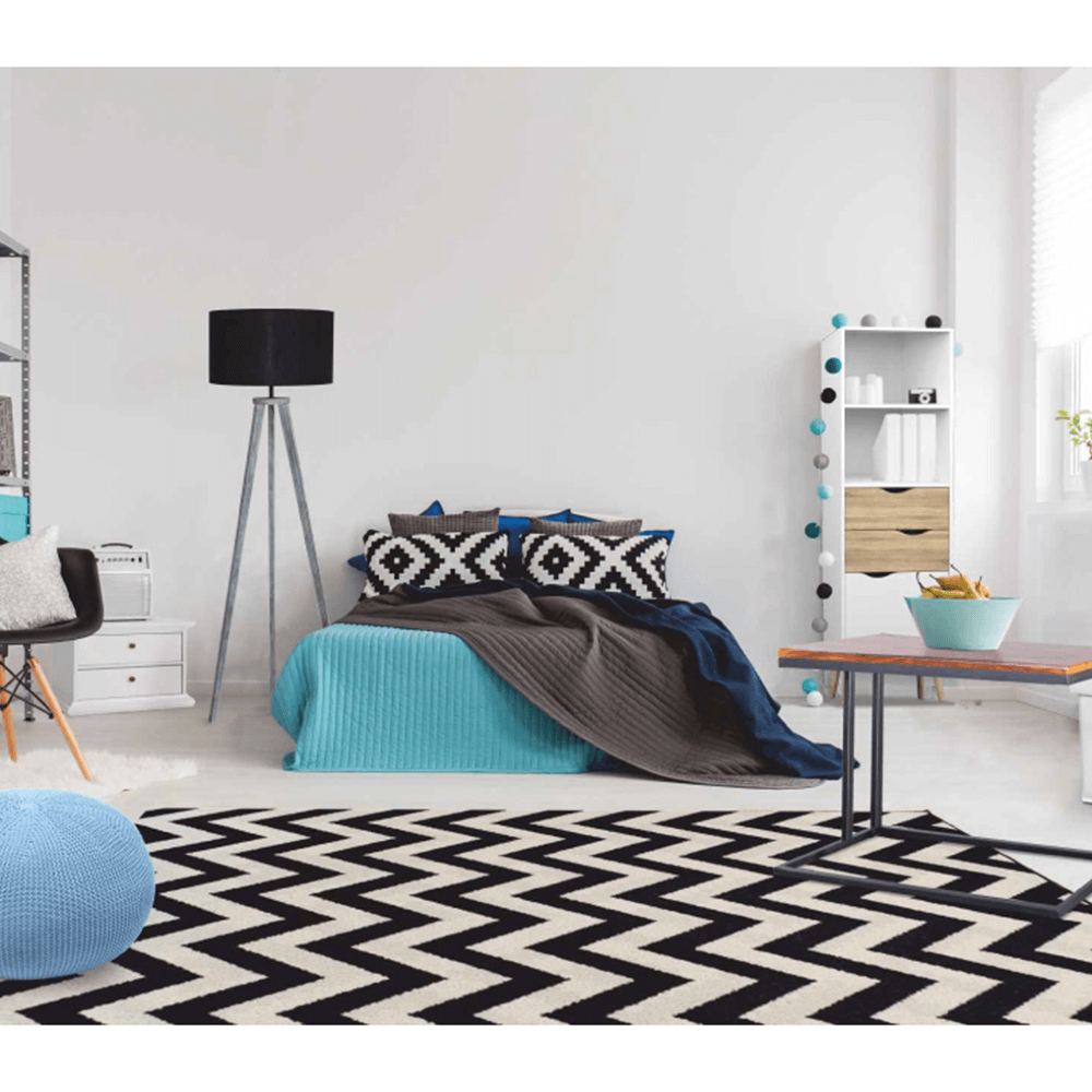 Covor, fildeş/gri închis, 200x285, ADISA