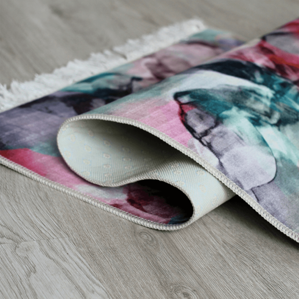 Covor, model roz/verde/crem, 120x180, DELILA