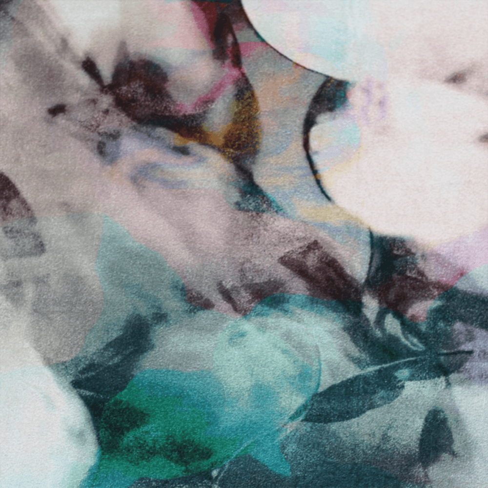 Covor, model roz/verde/crem, 120x180, DELILA