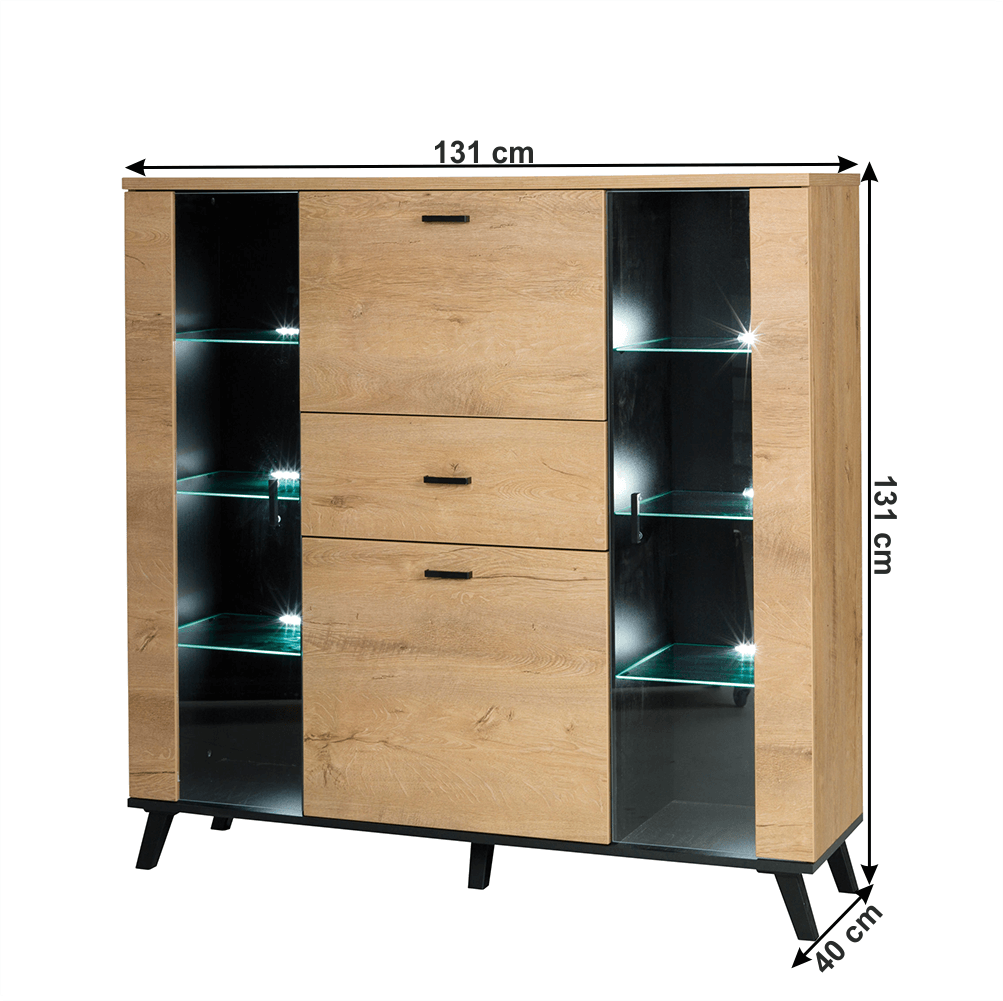 Scrin, stejar lefkas/negru, SIRAN TYP 3