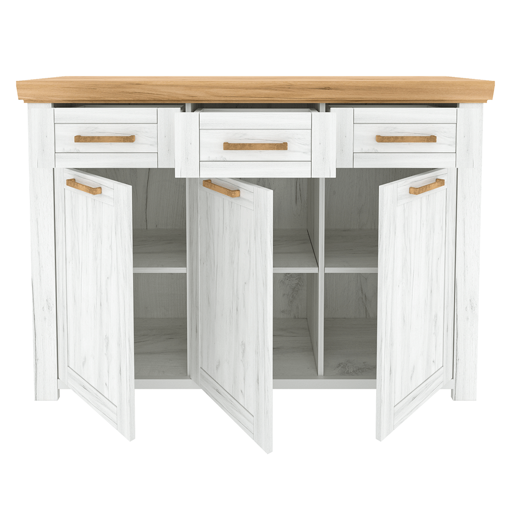 Scrin G, stejar craft auriu / stejar craft alb, SUDBURY