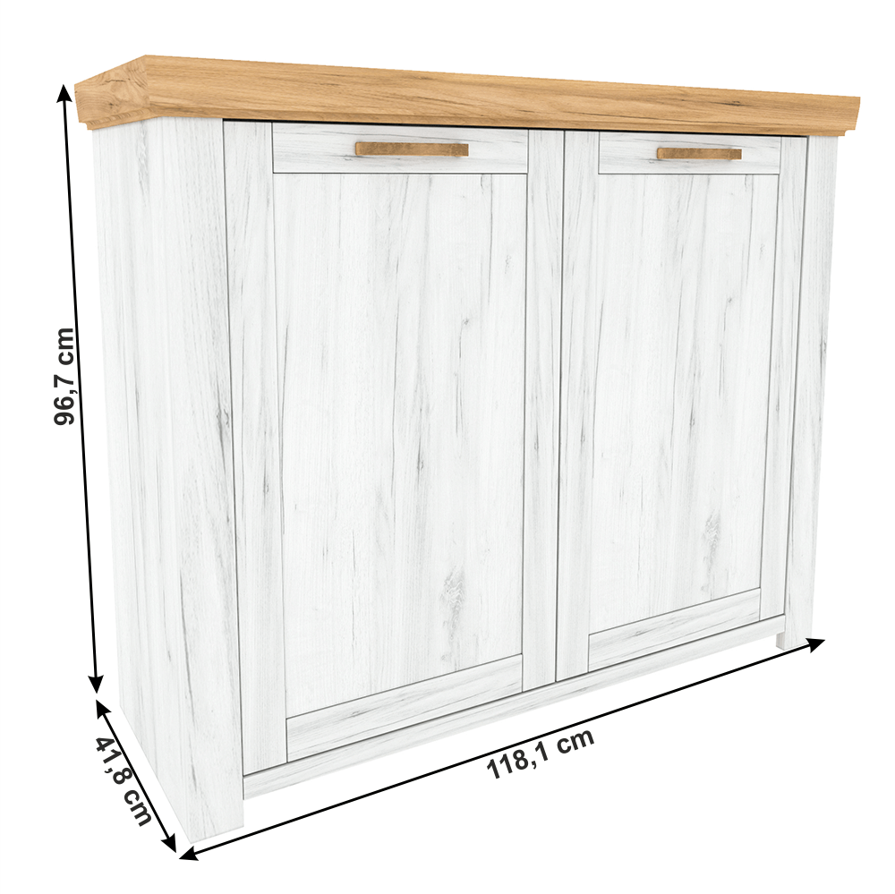 Scrin J, stejar craft auriu / stejar craft alb, SUDBURY