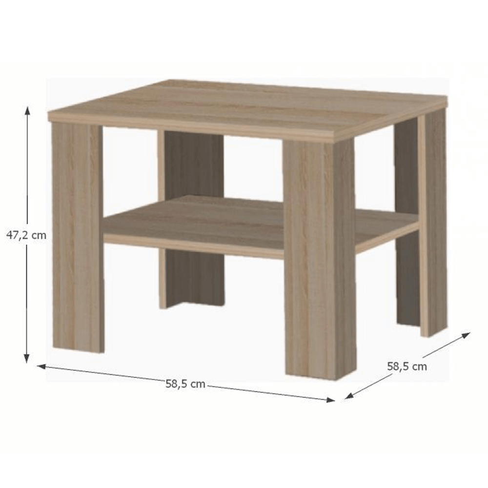 Măsuţ ă cafea, stejar sonoma truflu, DTD folie, INTERSYS 21