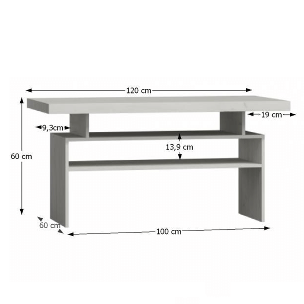 Măsuţă cafea, frasin alb, INFINITY I-13