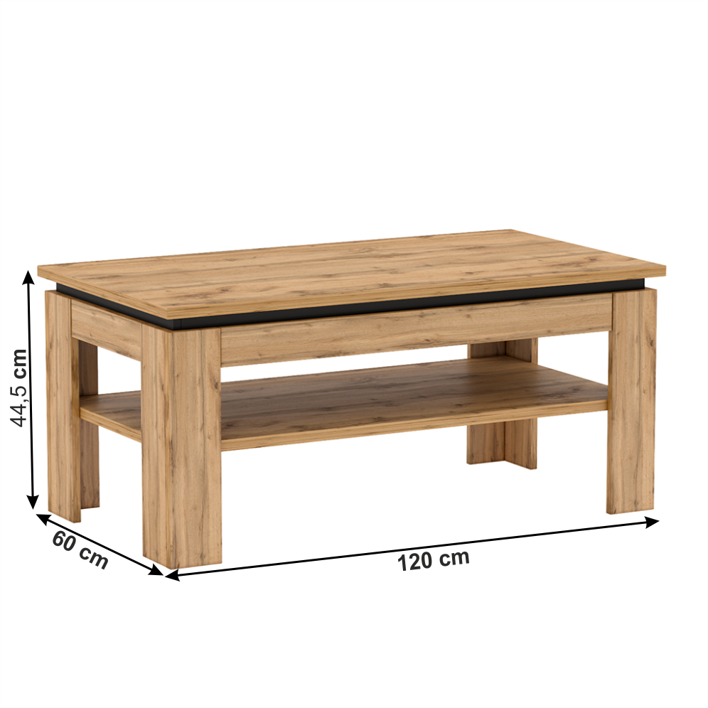 Măsuţă de cafea, stejar wotan, TORONTA T