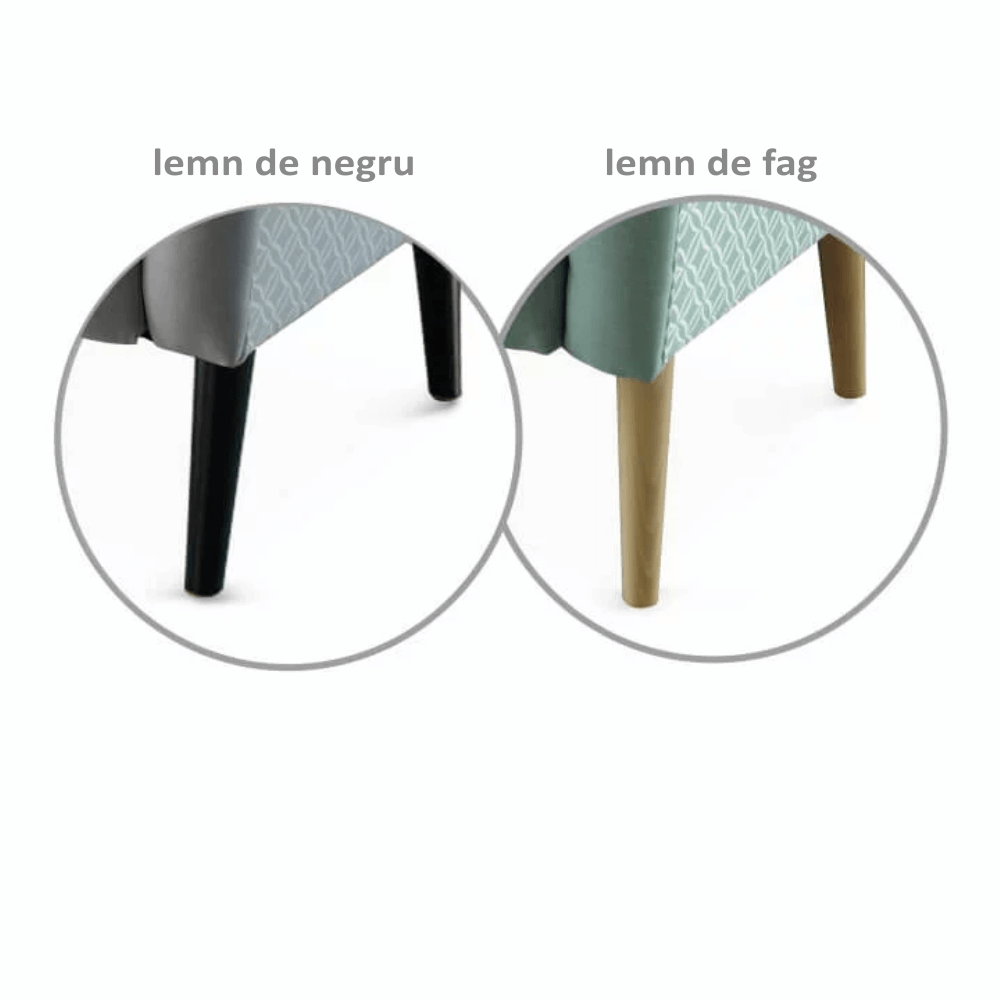 Scaun de design, ţesătură smarald/model Jungle, BELEK