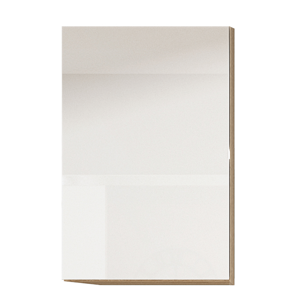 Dulap superior cu uşă verticală, alb super luciu HG, dreapta, LINE ALB