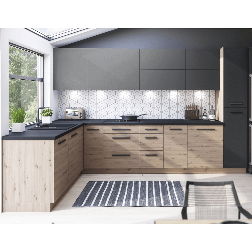 Uşă la maşina de spălat vase, stejar artizanal, 44,6x57, LANGEN