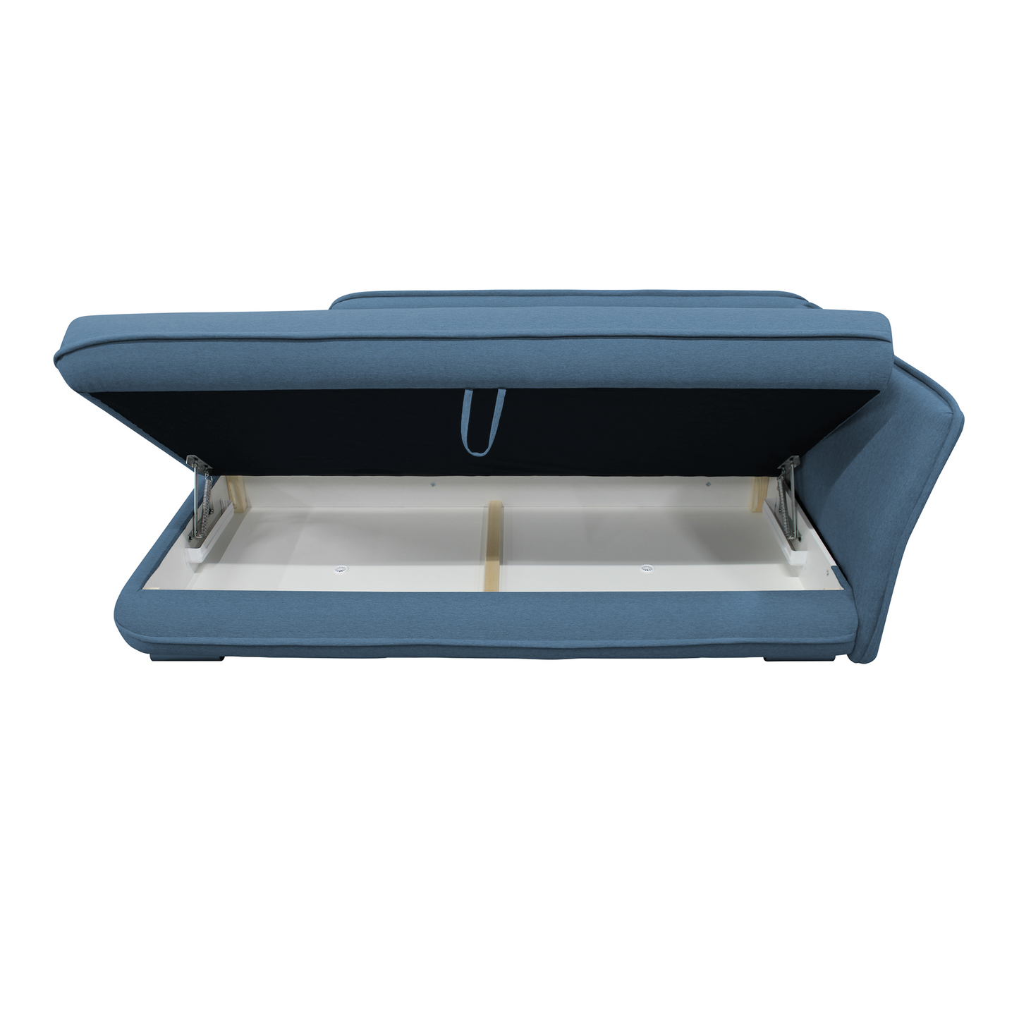 şezlong cu spaţiu de depozitare, albastru, dreapta, LAMBA