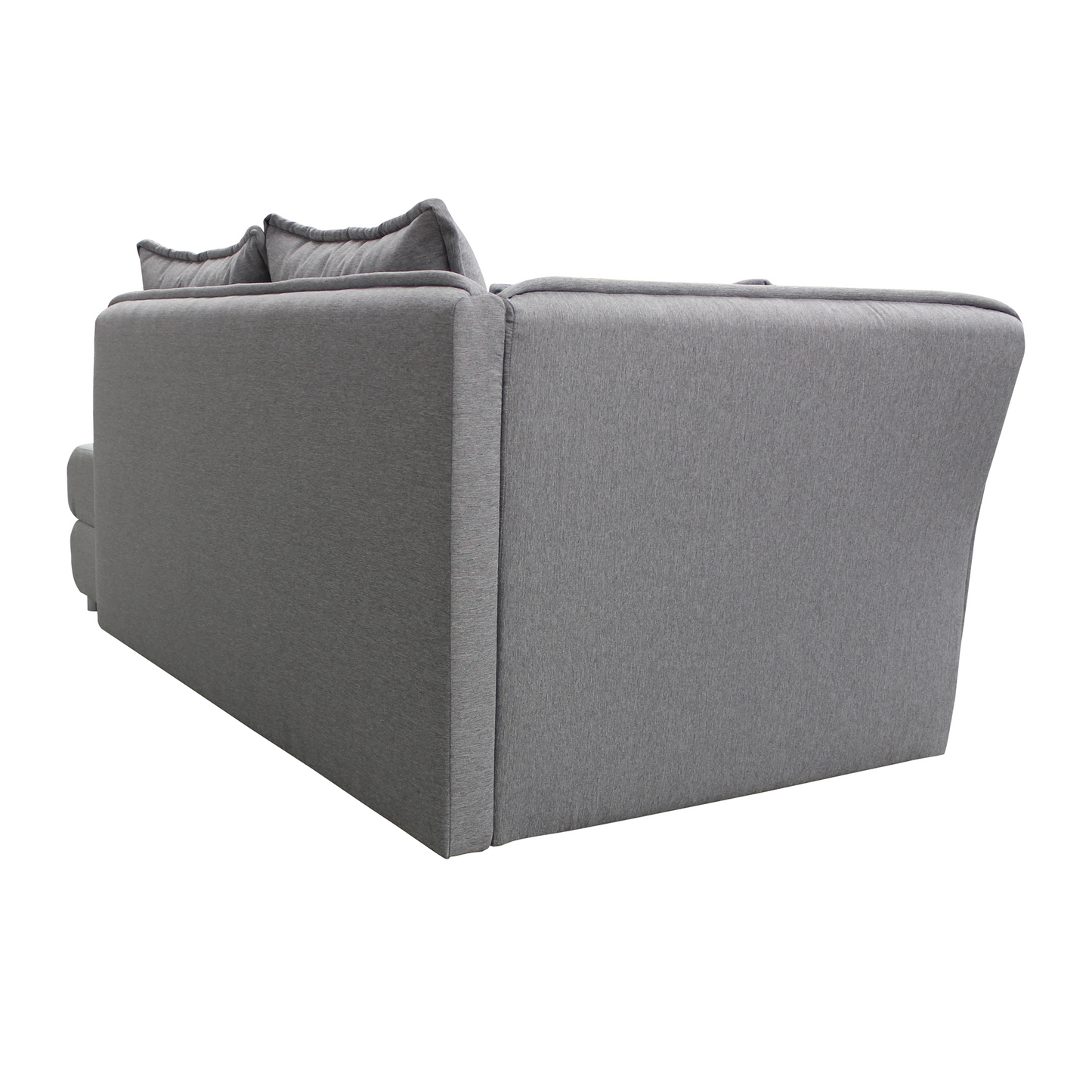 şezlong cu spaţiu de depozitare, gri, stânga, LAMBA