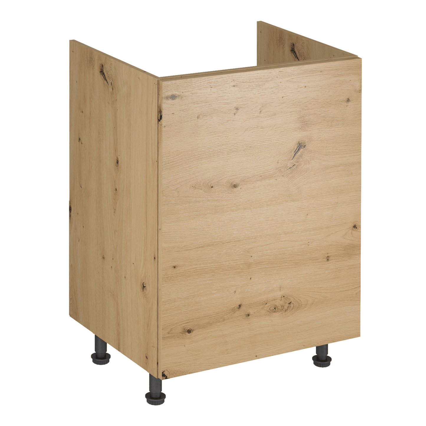 Dulap pt. chiuvetă, stejar artizanal, universal, LANGEN D60Z