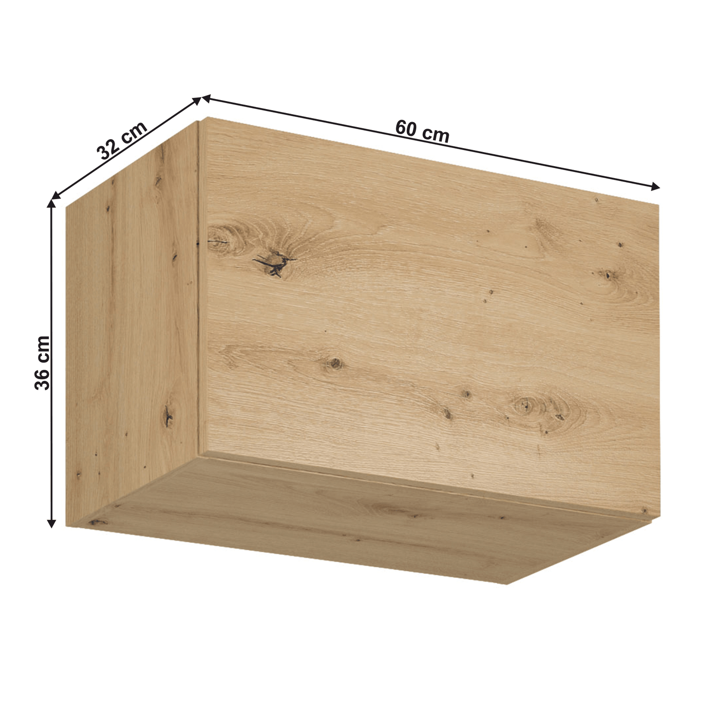 Dulap superior, stejar artizanal, LANGEN G60KN