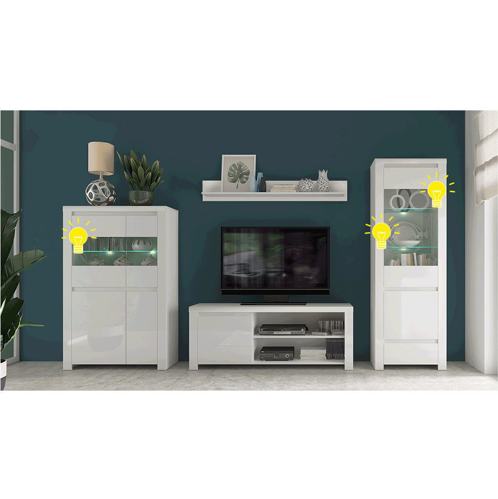 Iluminat cu LED, 2 puncte, alb, ARYAN / LINDY/VILGO