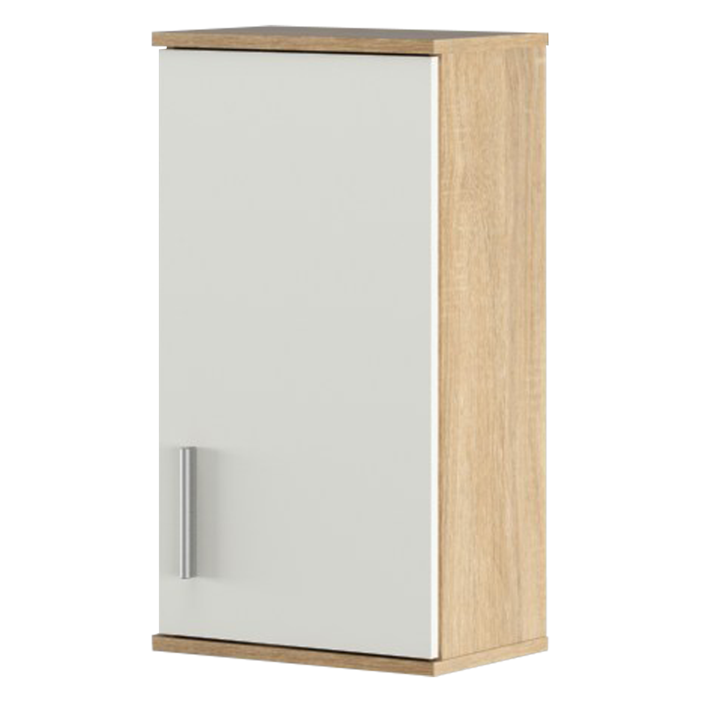 Dulap suspendat, stejar sonoma/ alb mat LESSY NEW 04