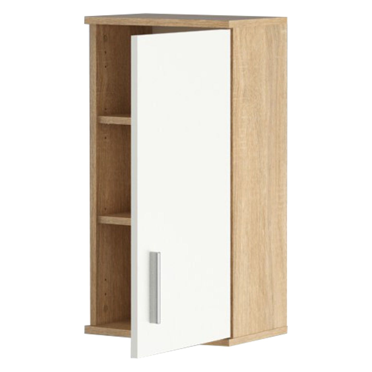 Dulap suspendat, stejar sonoma/ alb mat LESSY NEW 04