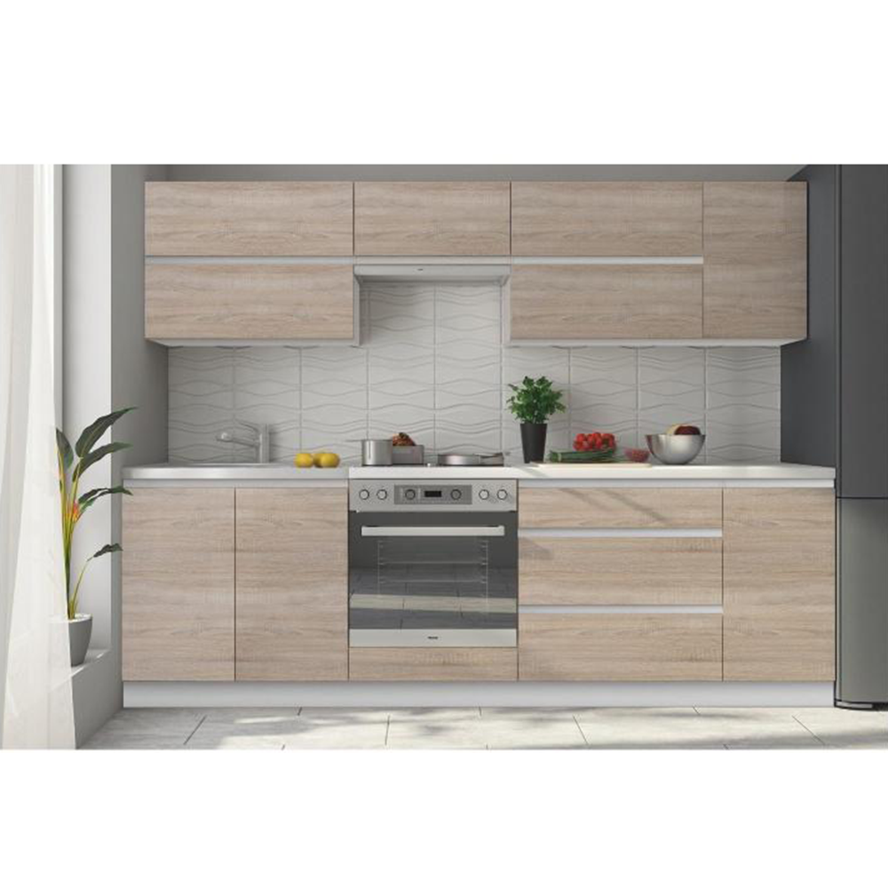 Mască chiuvetă cu 2 uşi, stejar sonoma, LINE