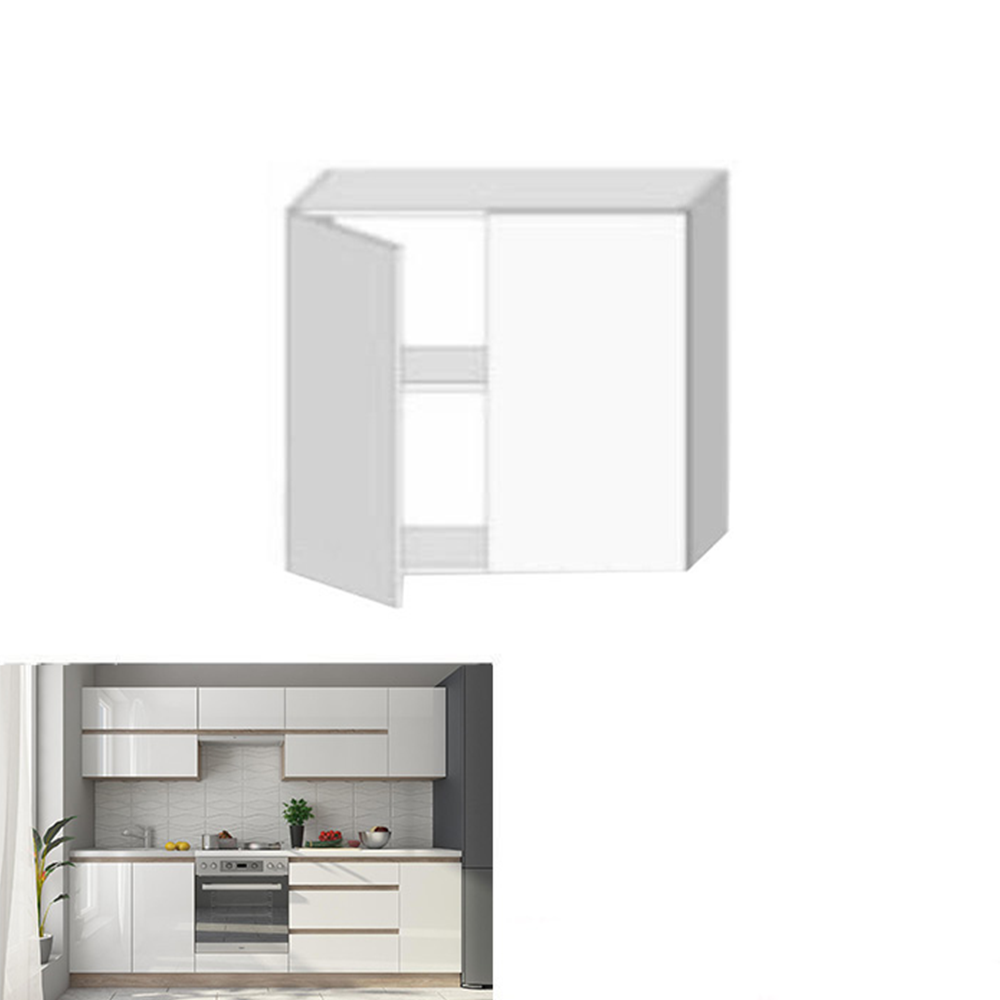 Dulap superior, G80, alb super luciu HG, LINE ALB G80