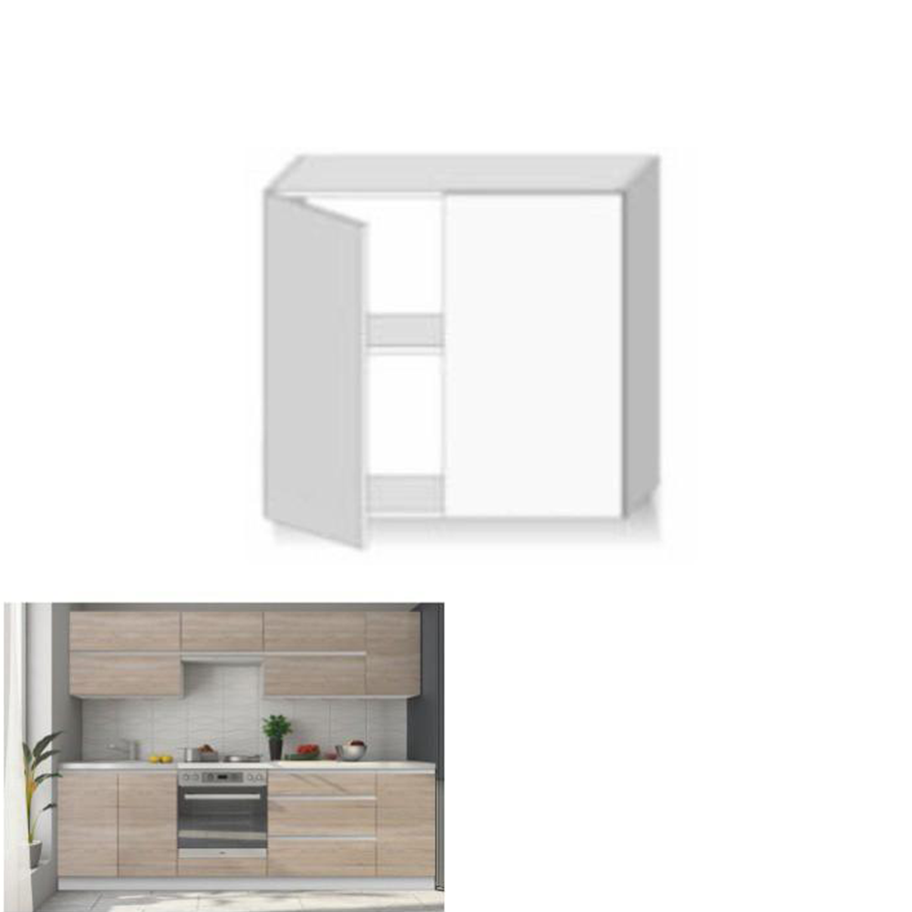 Dulap superior cu 2 uşi, stejar sonoma, LINE G80