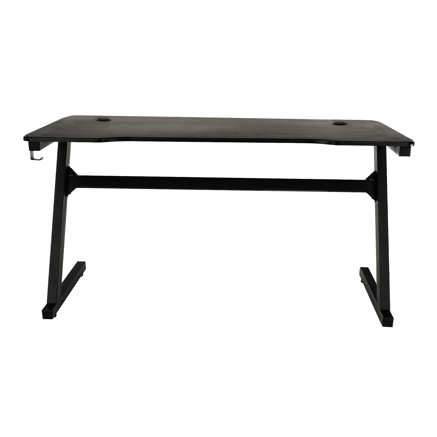 Masă de joc / masă pentru computer, neagră / roşie, MACKENZIE 140cm