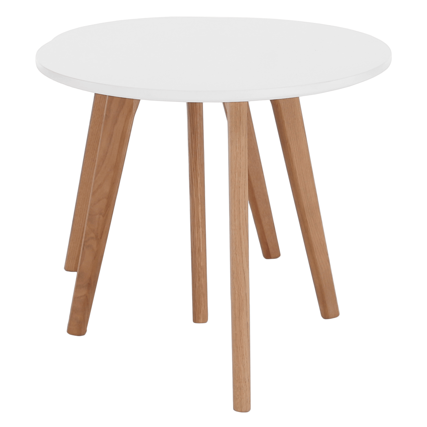 Set 2 măsuţe pt. cafea, alb/fag, MALTO NEW