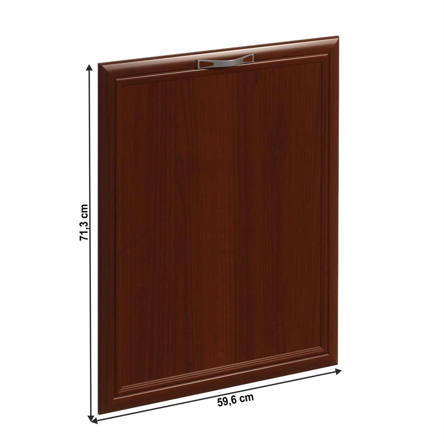 Uşă pentru maşina de spălat vase încorporată, 59,6x71,3, nuc Milano, SICILIA