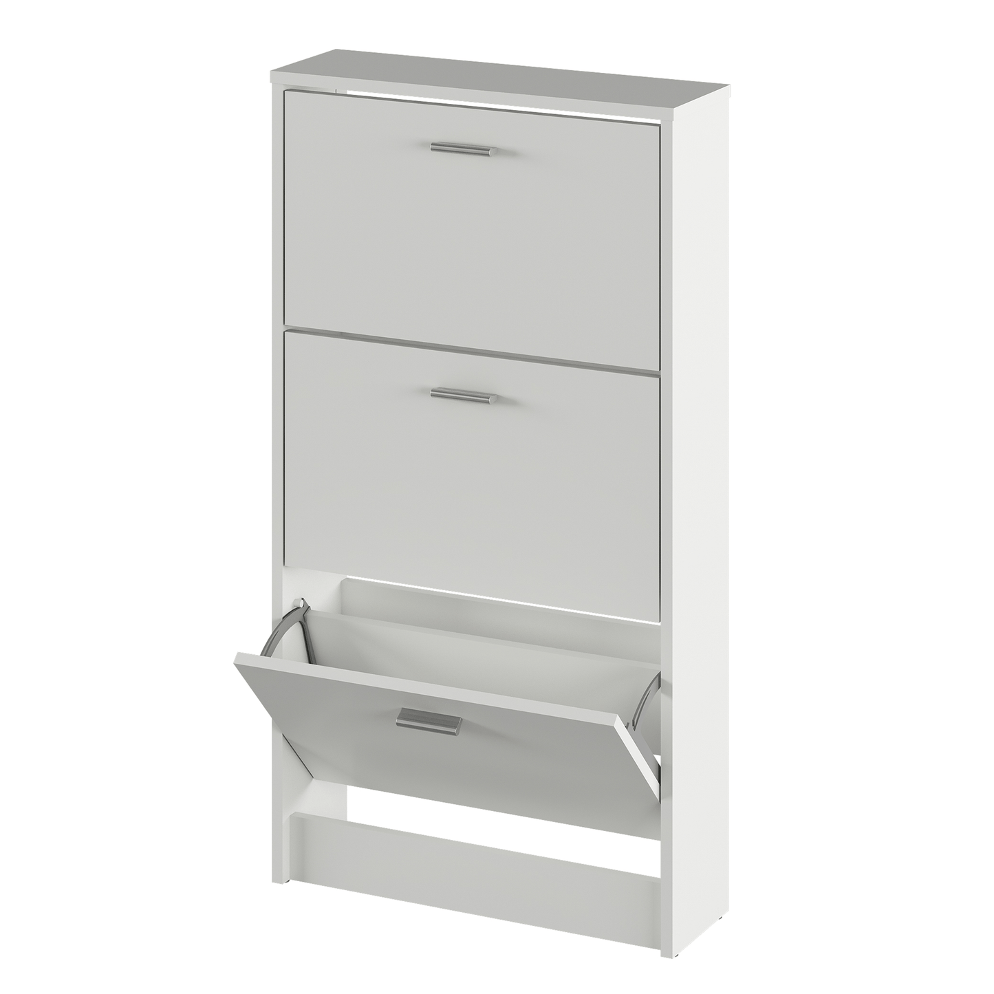 Dulap pantofi, 3 rafturi, alb, MOBI 13