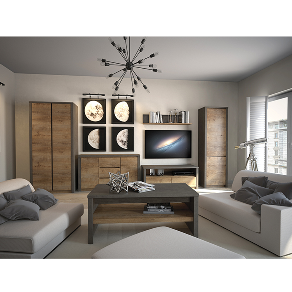 Oglindă, stejar lefkas închis/gri, MONTANA LS