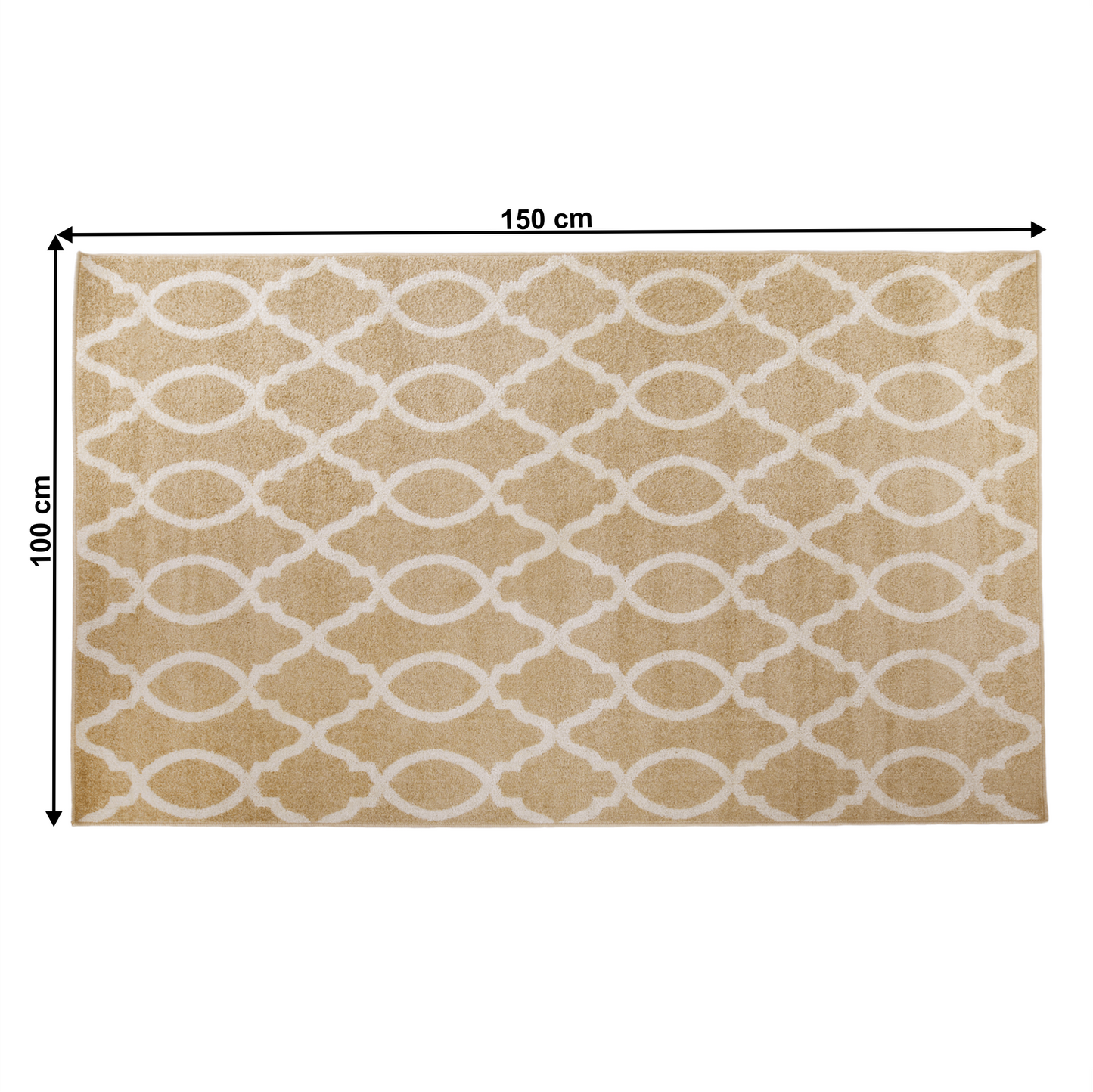 Covor, bej/model fildeş, 100x150, NALA