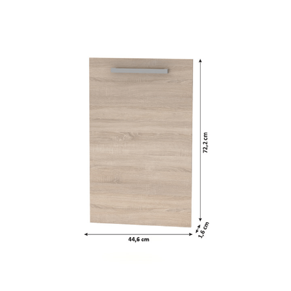 Uşă pentru maşina de spălat vase 45, stejar sonoma, NOVA PLUS NOPL-086-00