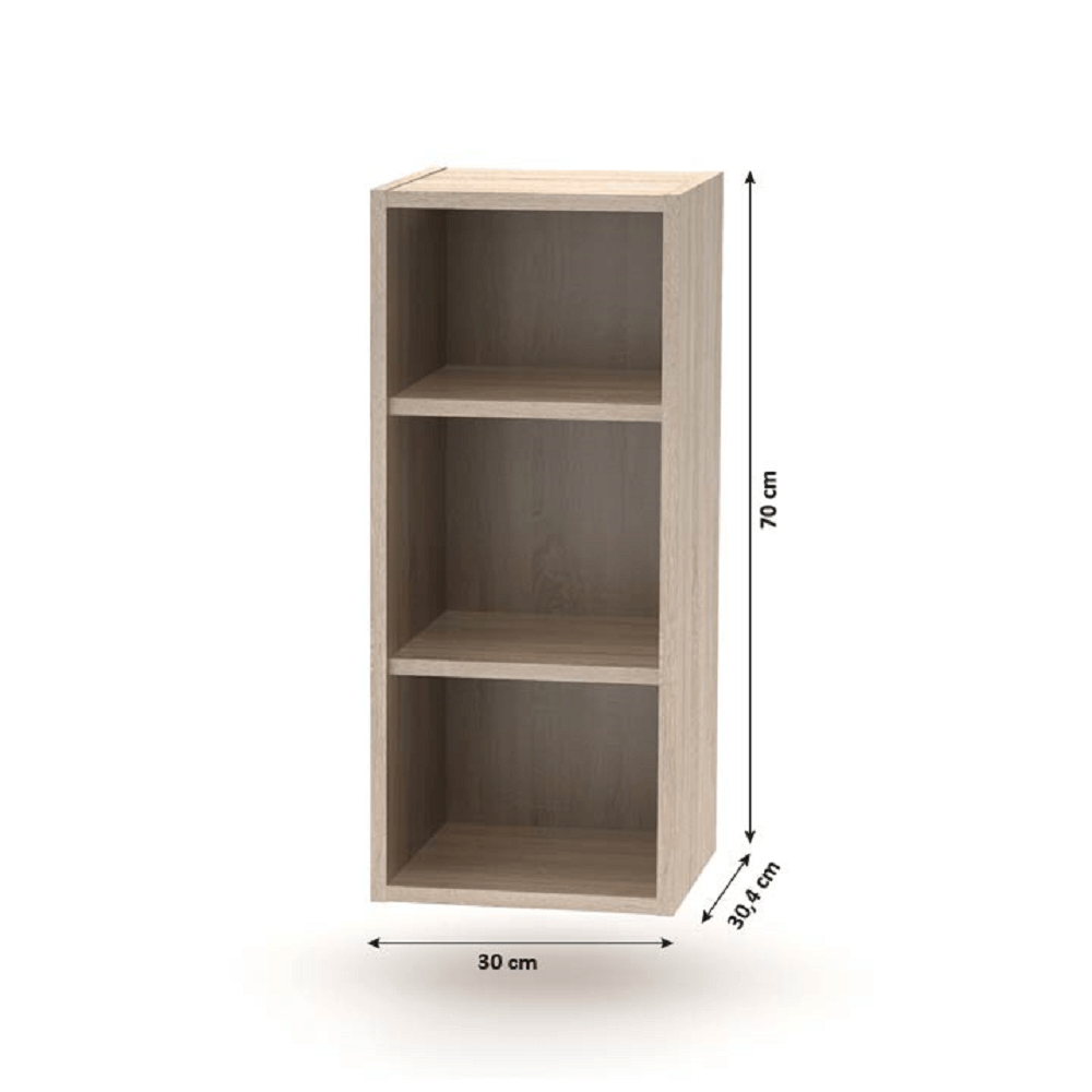 Dulap superior deschis, stejar sonoma, NOVA PLUS NOPL-001-OH