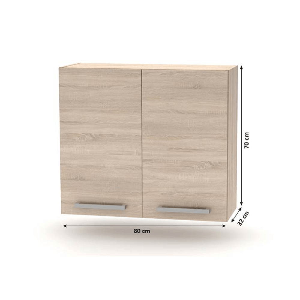 Cabinet superior 2DV, stejar sonoma, NOVA PLUS NOPL-014-OH