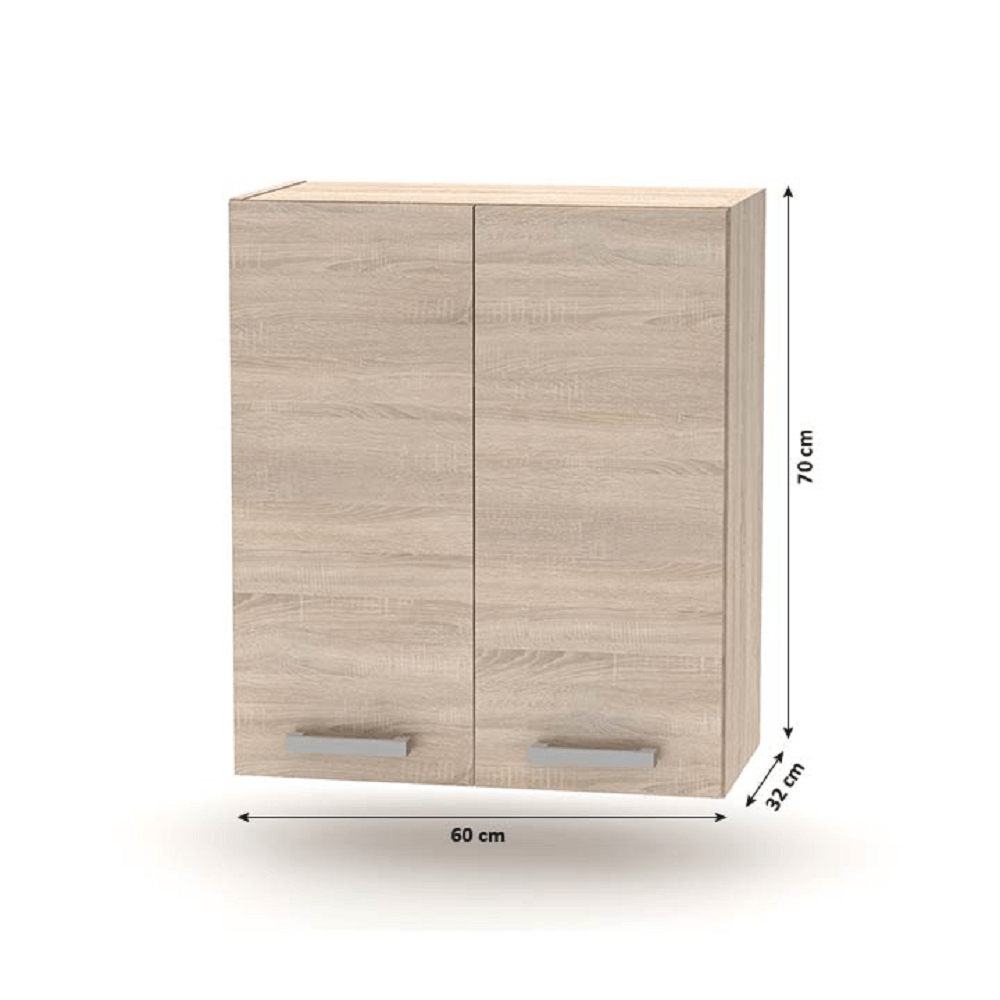 Cabinet superior 2DV, stejar sonoma, NOVA PLUS NOPL-007-OH