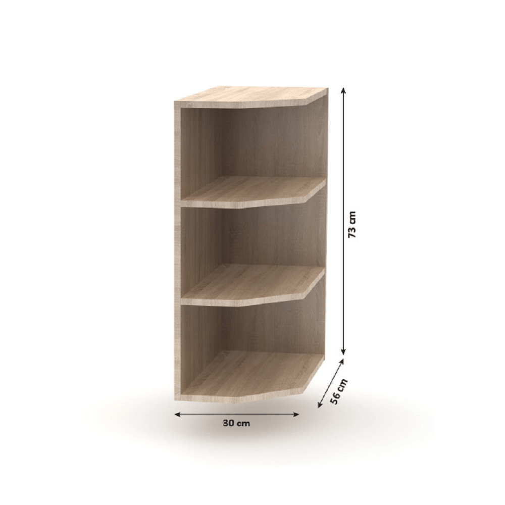 Dulap inferior de capăt, stejar sonoma, NOVA PLUS NOPL-052-0S