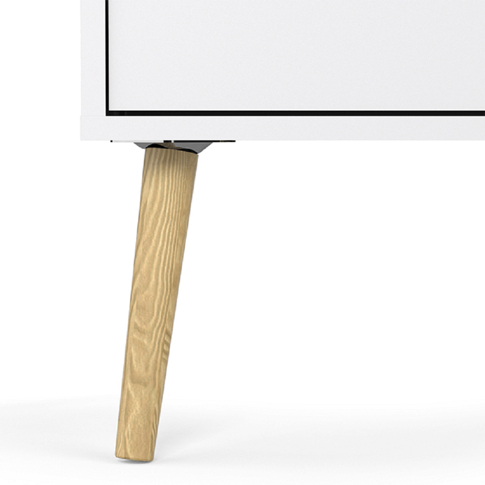 Comodă, stejar sonoma/alb, OSLO 75456