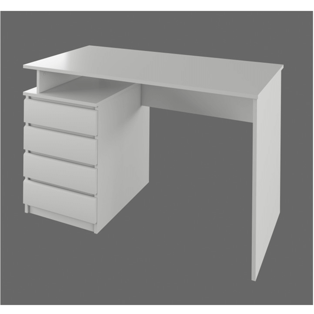 Masă PC, albă, HANY NEW