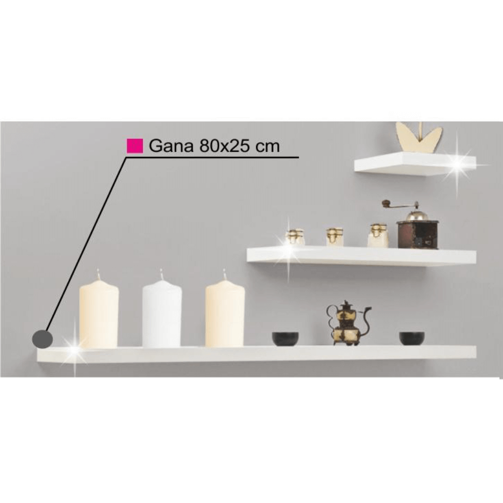 Poliţă, alb lucios, GANA FY 11044-4