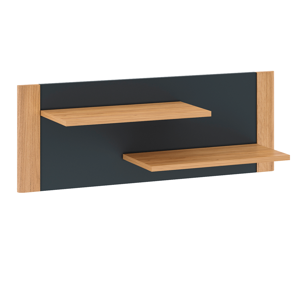 Poliţă U, stejar craft auriu / grafit gri, FIDEL