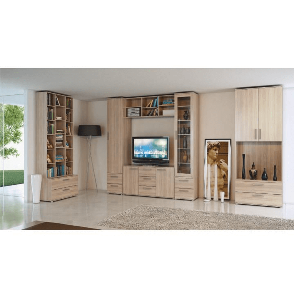 Poliţe în dulap, 4buc., stejar sonoma, DUNAJ Tip 3