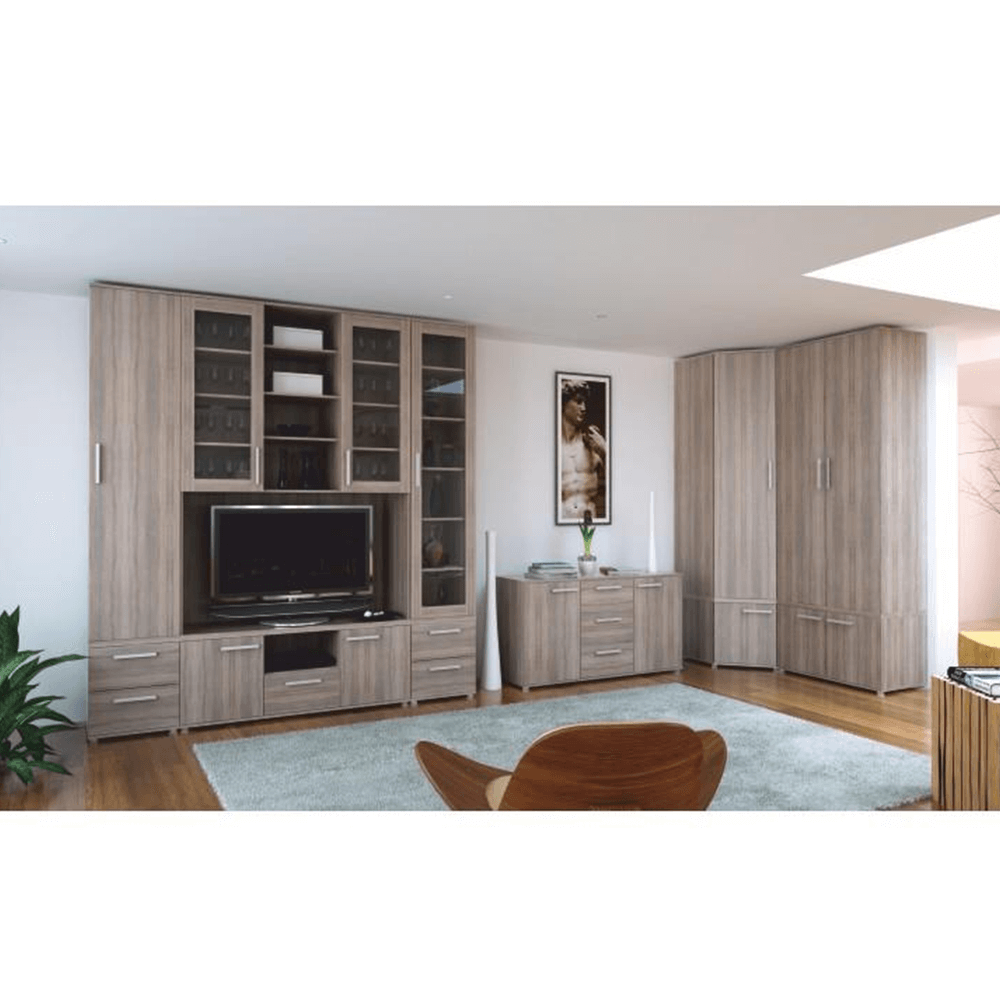 Poliţe în dulap, 4buc., stejar sonoma, DUNAJ Tip 3