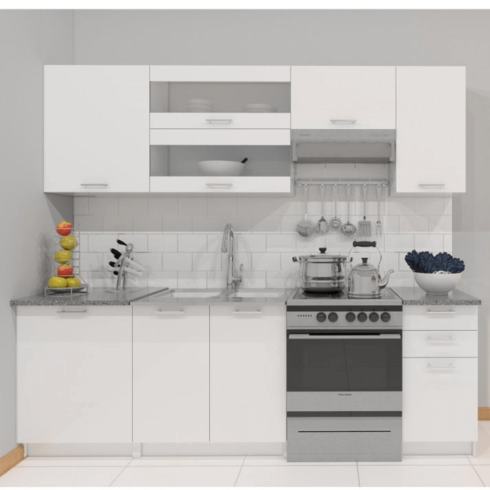 Dulap pentru produse alimentare, alb, deschidere stânga, FABIANA S60/210