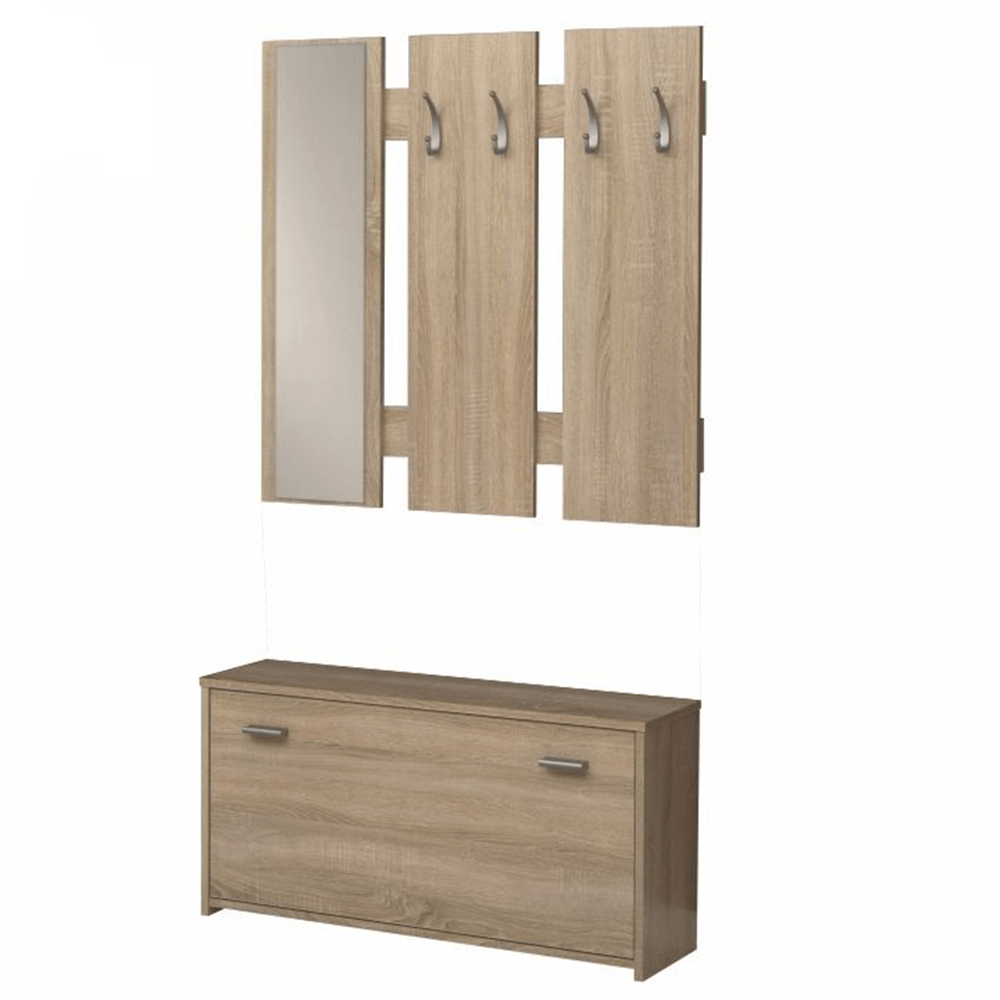 Mobilier pentru hol, stejar sonoma, ladă 03 NEW