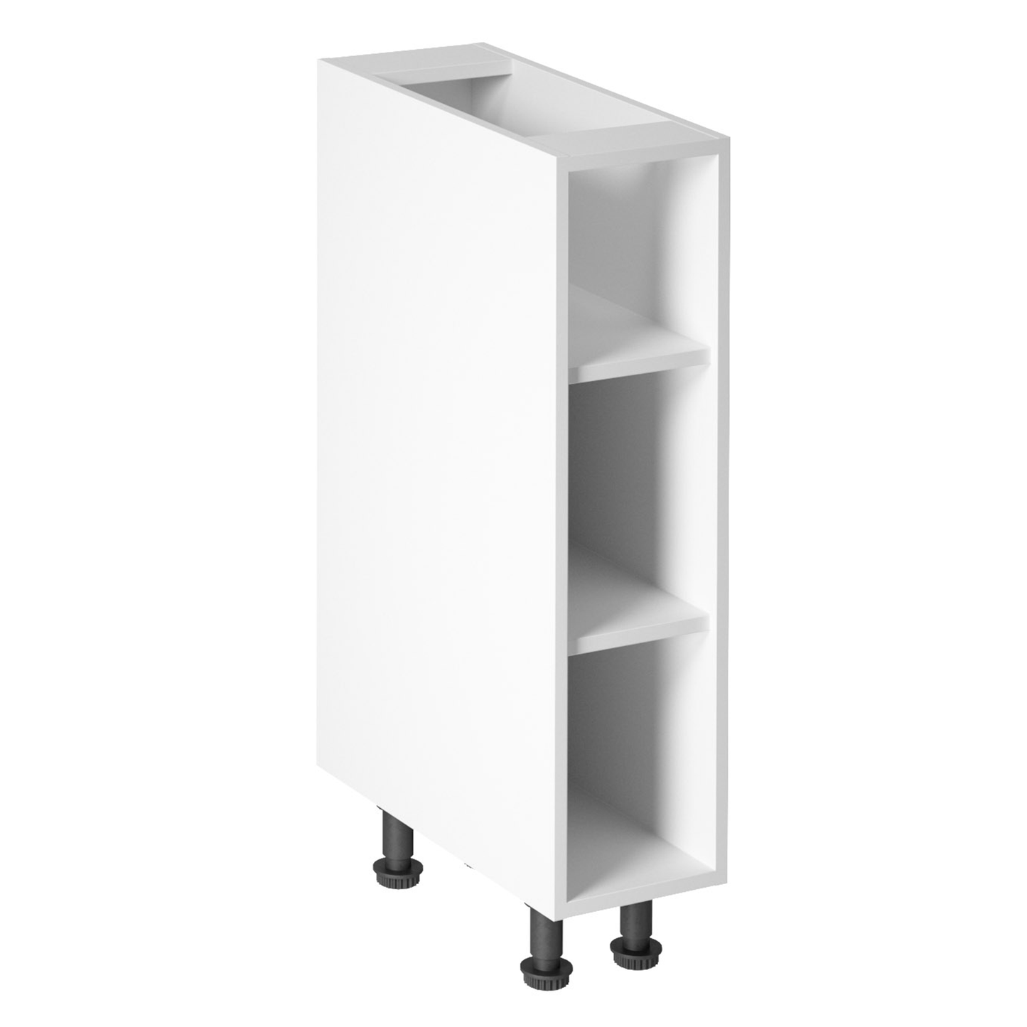 Dulap inferior cu două rafturi, D20P, alb PROVENCE