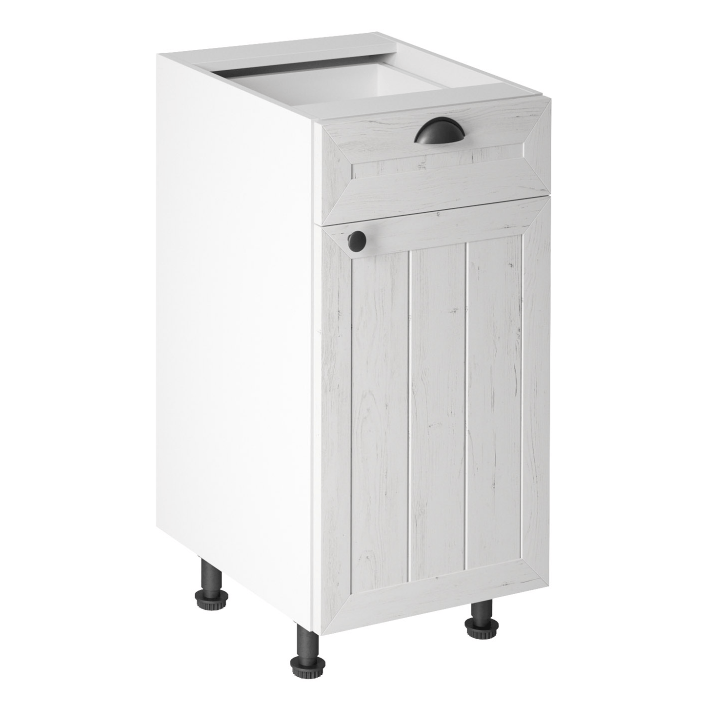 Dulap inferior cu sertar D40S1, alb/pin Andersen,dreapta, PROVENCE