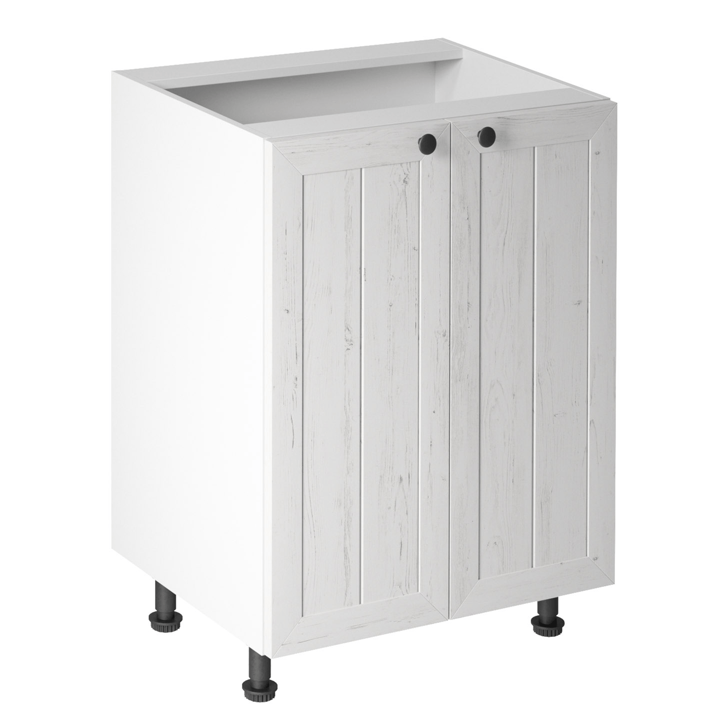 Dulăpior inferior cu uşă D60, alb/pin Andersen, PROVENCE